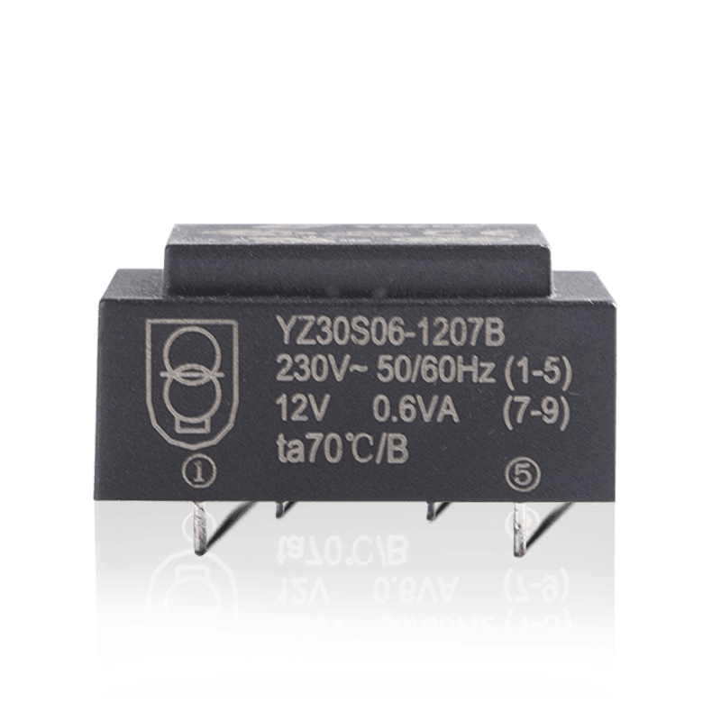 YZ30S08-1207B Transformador abaixador de montagem de PCB de baixa frequência 0,8VA 50HZ